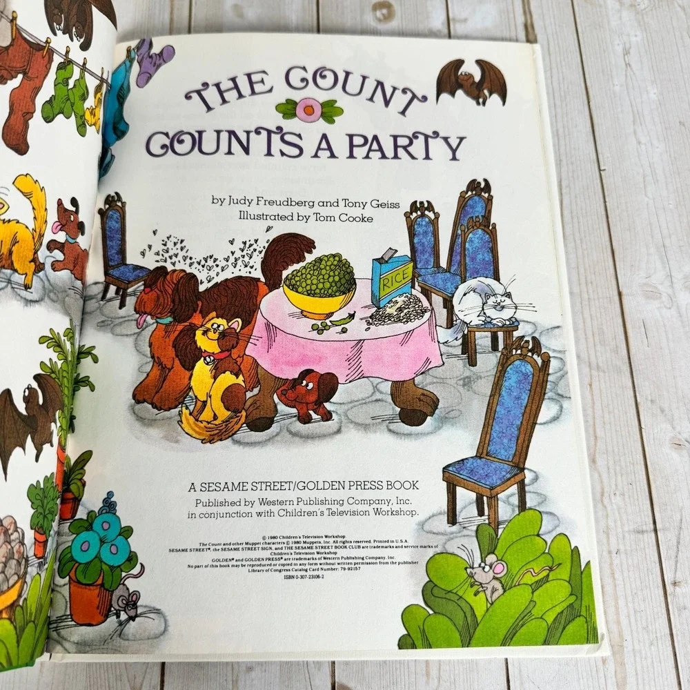 Vintage Sesame Street Book Club Lot 10 HC Kids Books‎ ABC Counting Learning
